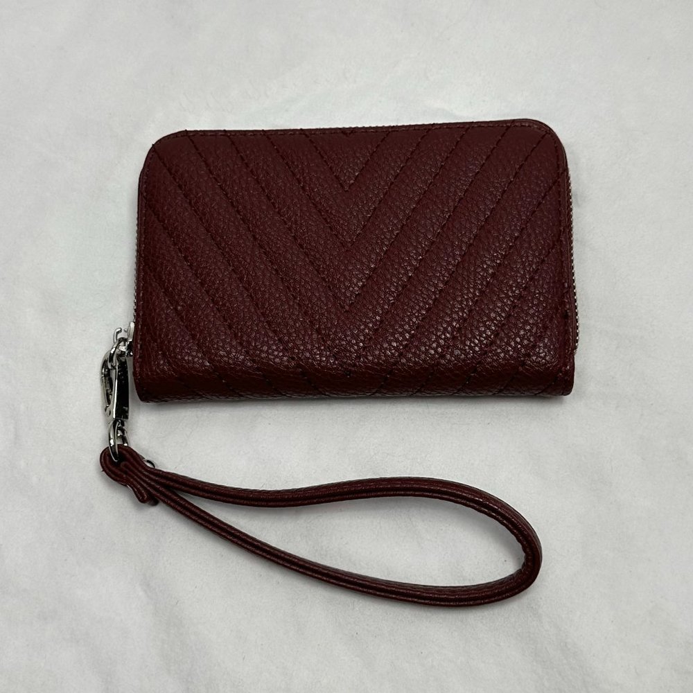 Maroon Quilted Wristlet/Clutch - BP